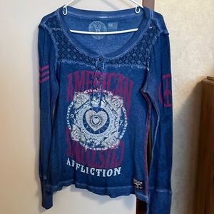 Affliction long sleeve shirt